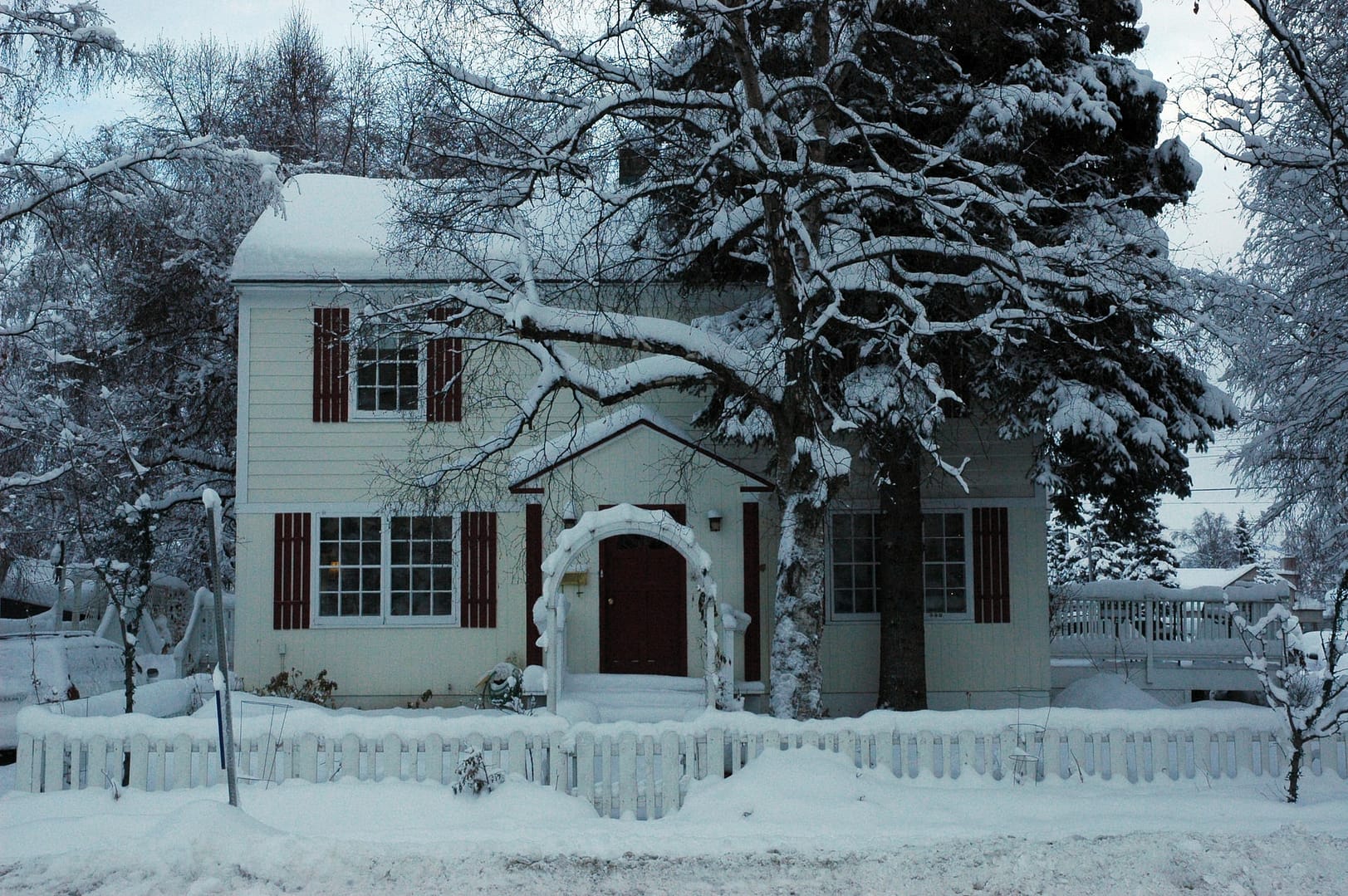 home in winter